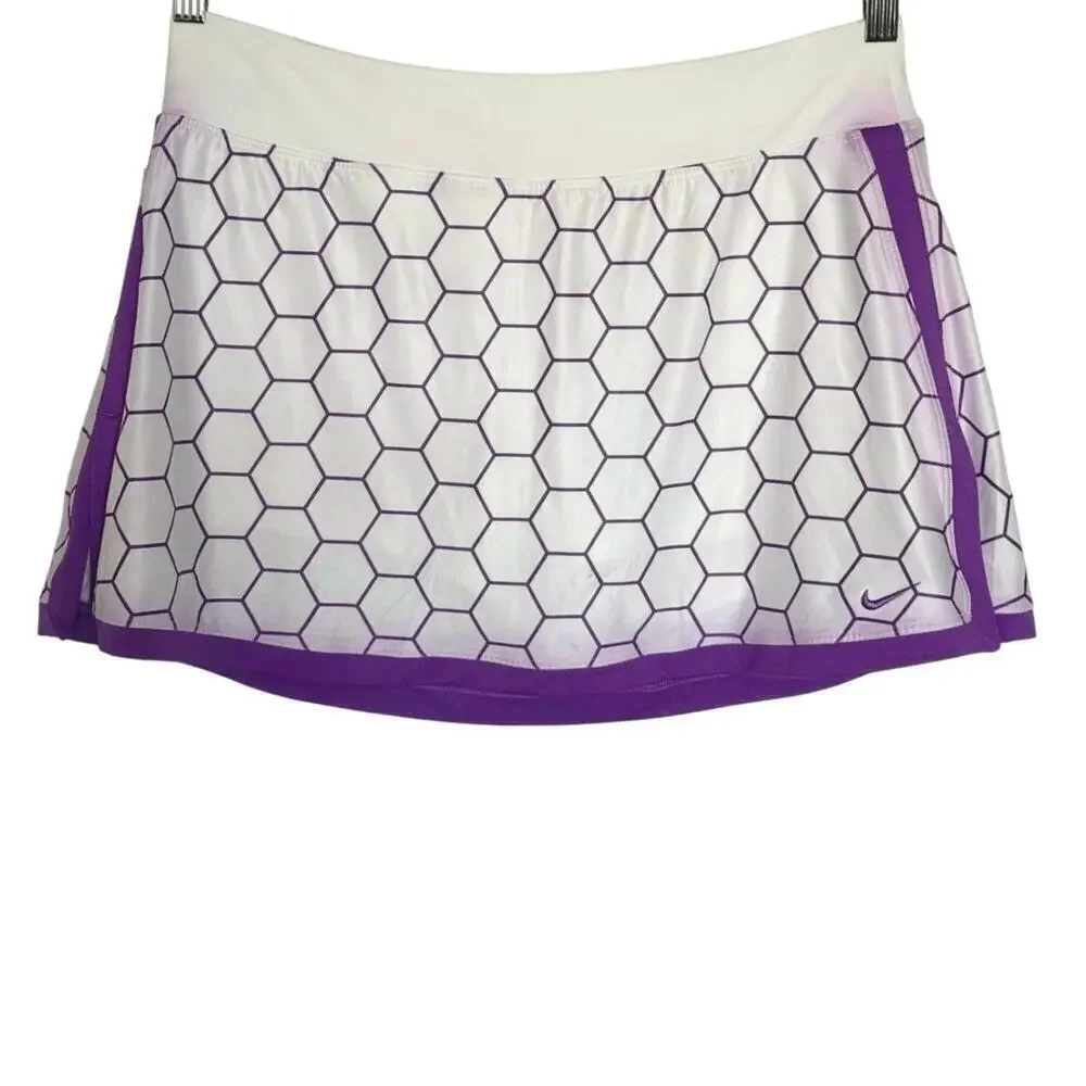 NWT Nike Dri-FIT Advantage Women's Printed Tennis Skort Skirt Size L